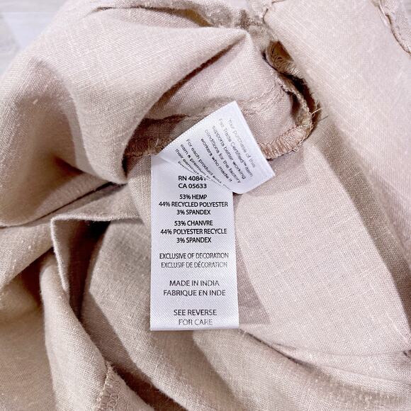 Aventura Eco Hemp Blend A Line Skirt Beige Outdoors Hiking Camping Womens 10 - Picture 5 of 5